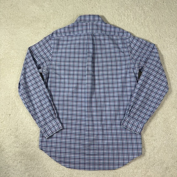 Ralph Lauren Men's M Multicolor Flesh Pony Plaid Long Sleeve Button Down Shirt - Picture 8 of 8